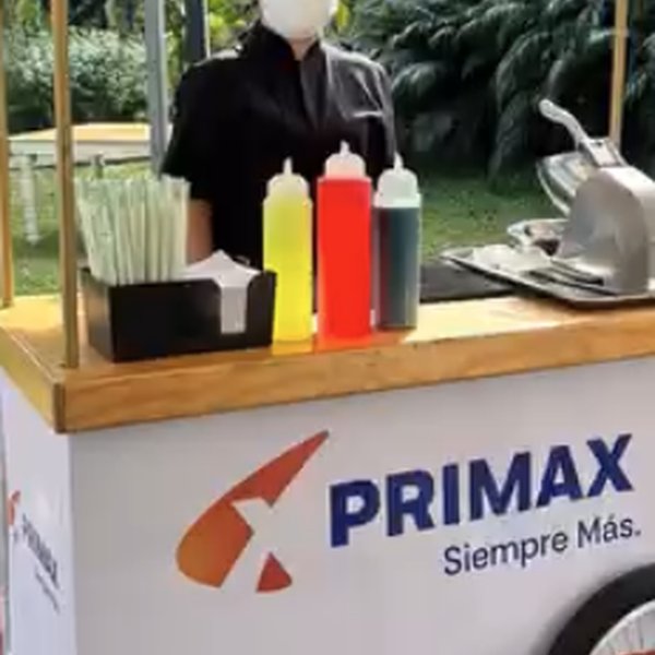 Activación Primax con carrito corporativo Dulce Diversión