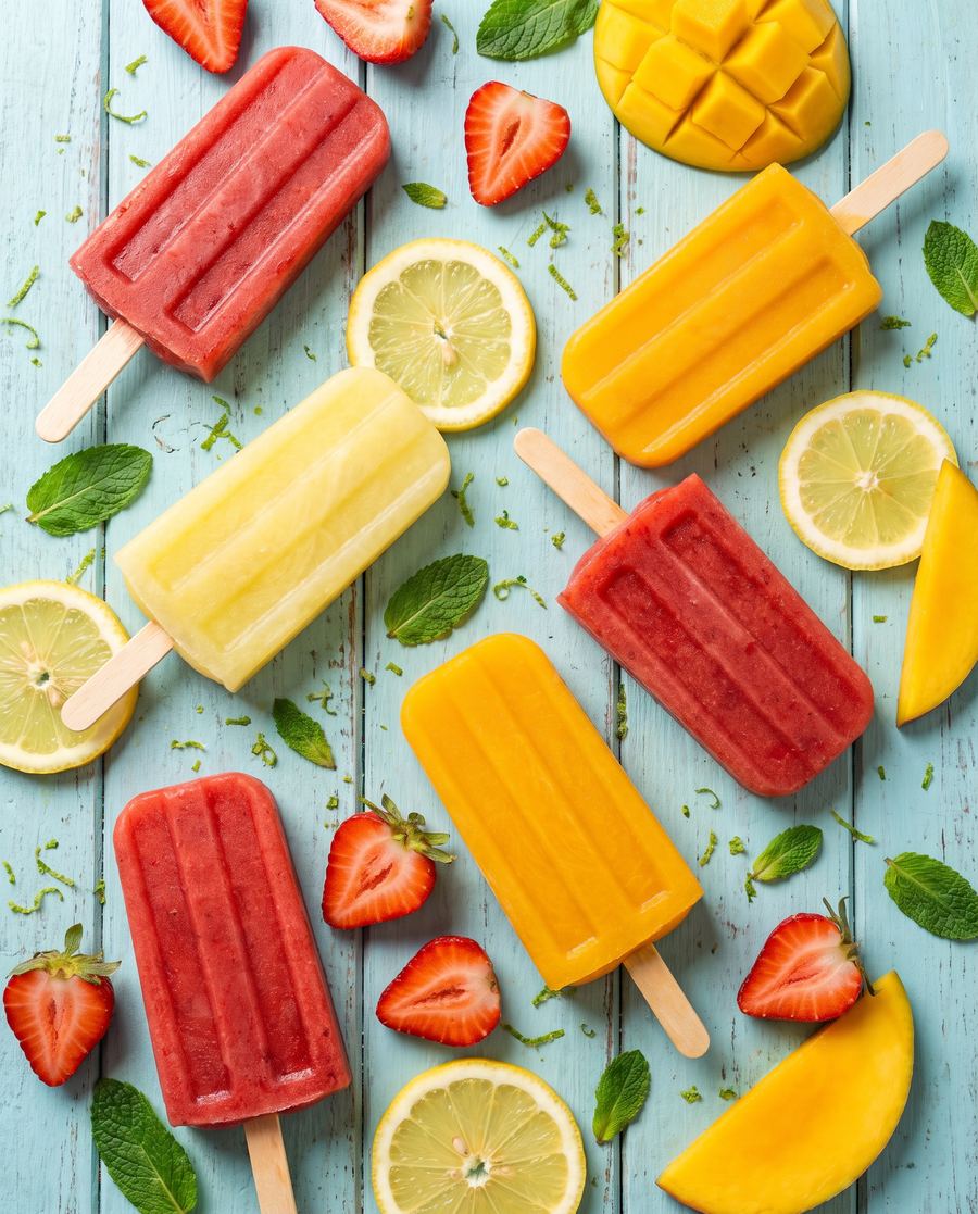 Paletas mexicanas de agua de frutas